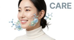 치과 치료 후 건강한 미소와 구강 케어 컨셉